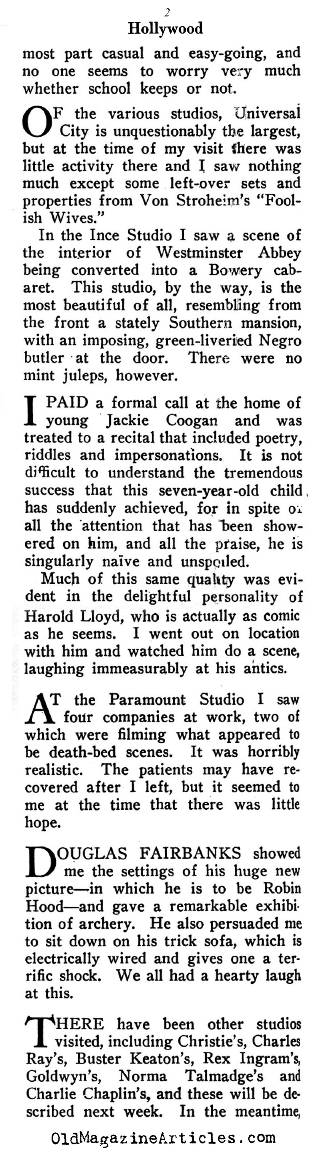 Robert  Sherwood in the Dream Factory (Life Magazine, 1922)